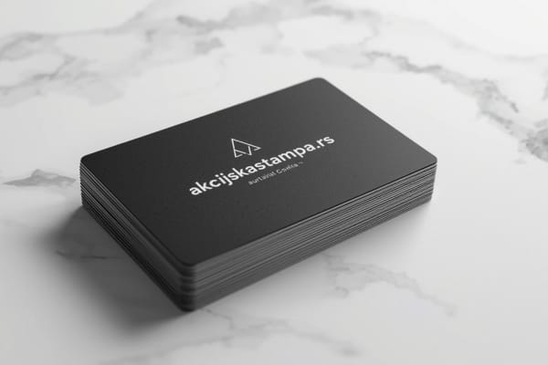 Prikaz kvaliteta 350g kunstdruk papira za vizit karte